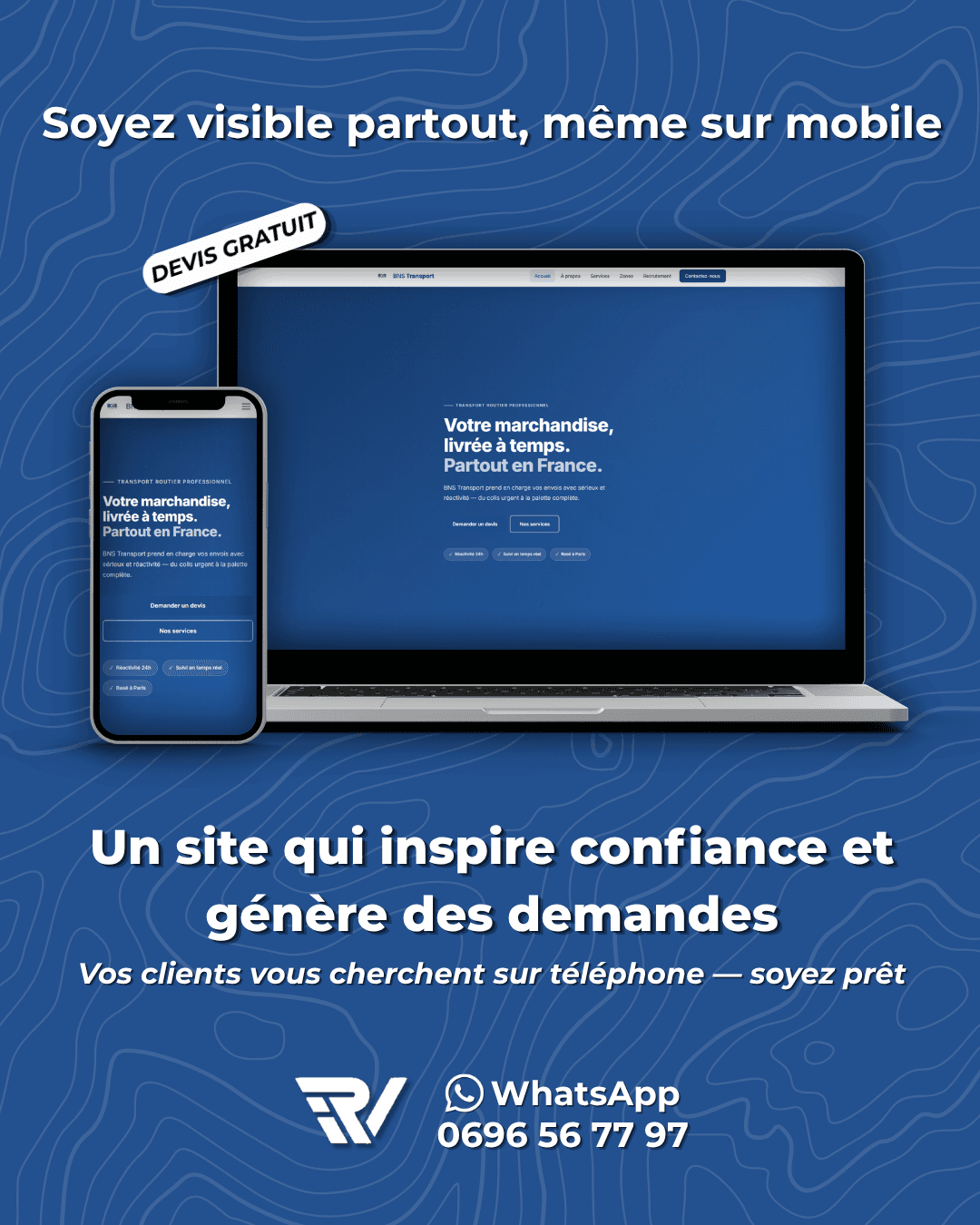 Aperçu du site BNS Transport