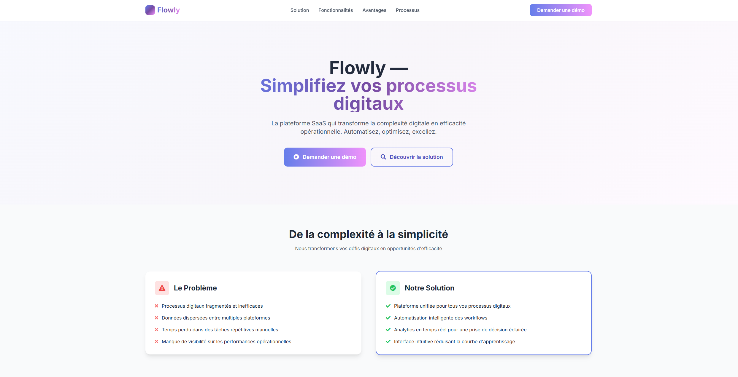 Site pour un restaurant gastronomique